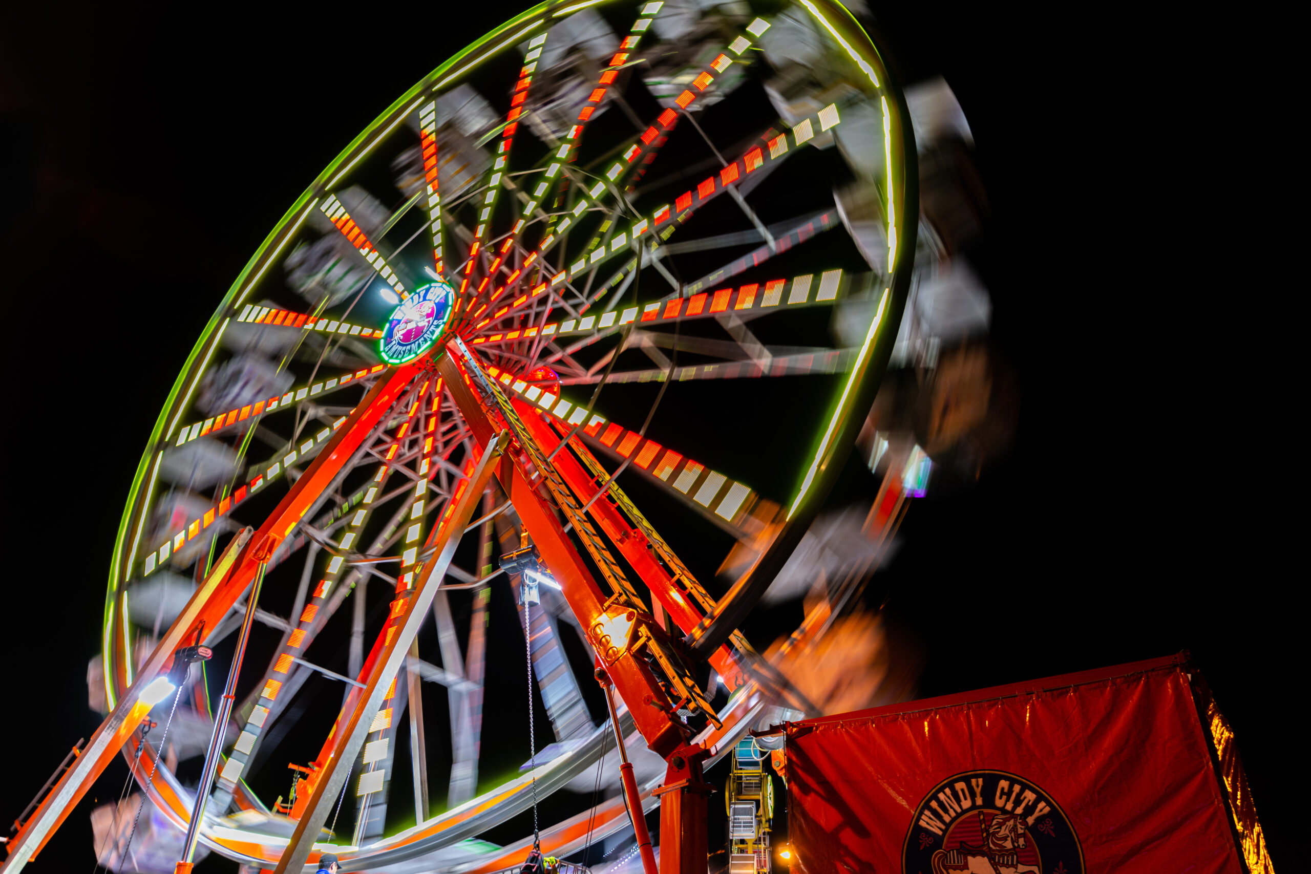 Ferris wheel at a festival in Bolingbrook, Illinois.