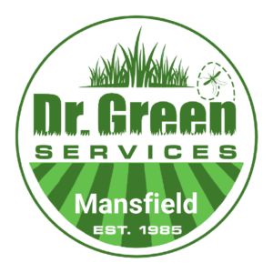 Dr. Green Services Mansfield logo, delivering expert lawn service for green and weed-free lawns in Mansfield, TX.