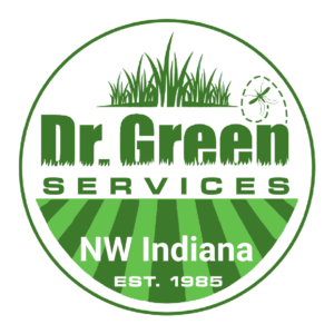 Dr. Green Services NW Indiana logo, delivering expert lawn service for green and weed-free lawns in NW Indiana.