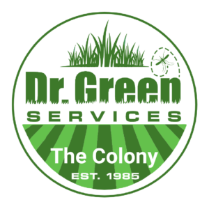 Dr. Green Services The Colony logo, providing expert lawn service for green and weed-free lawns in The Colony, TX.