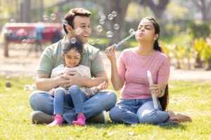Family enjoying a mosquito-free backyard thanks to effective mosquito control 