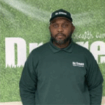 Jonas, one of Dr. Green Services’ certified lawn care technicians, delivering expert treatments and professional lawn care throughout Texas.
