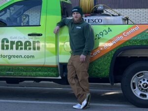 Marc Harris, Operations Manager at Dr. Green Services, supporting certified lawn care technicians across Chicagoland and Northwest Indiana.